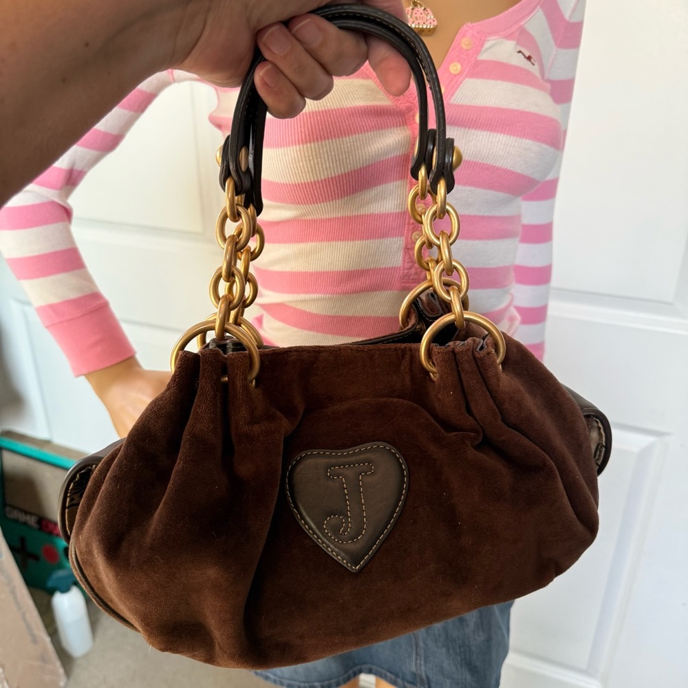 👑 Vintage Royal Juicy Couture Brown baby fluffy purse Once Upon a Time - Picture 5 of 13